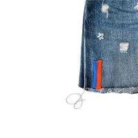Useless Upcycled Denim Cut-Offs + Daisy Embroidery
