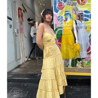 *RESTOCK* Cross-Back Dress Yellow