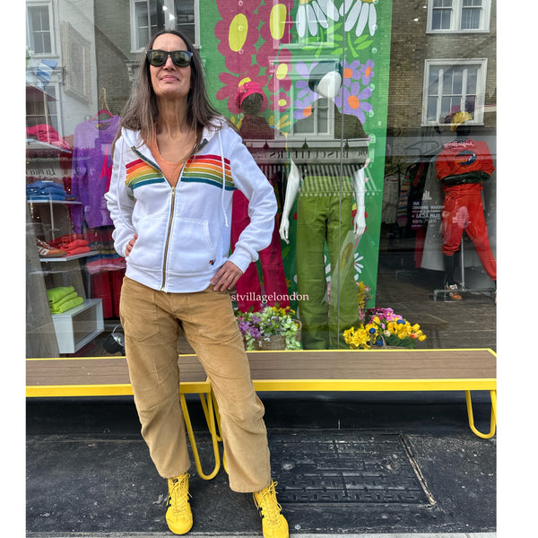 The West Village Fawn Cord Barrel Pant