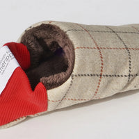 *NEW* Slippers Reversible Cream Plaid x Wool
