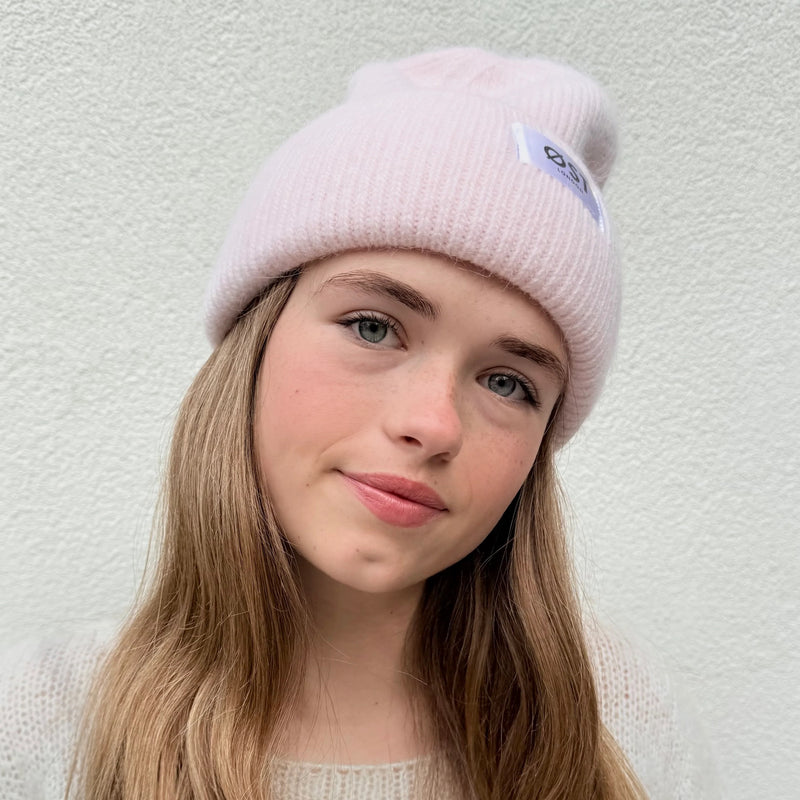*NEW* Angora Beanie Light Pink