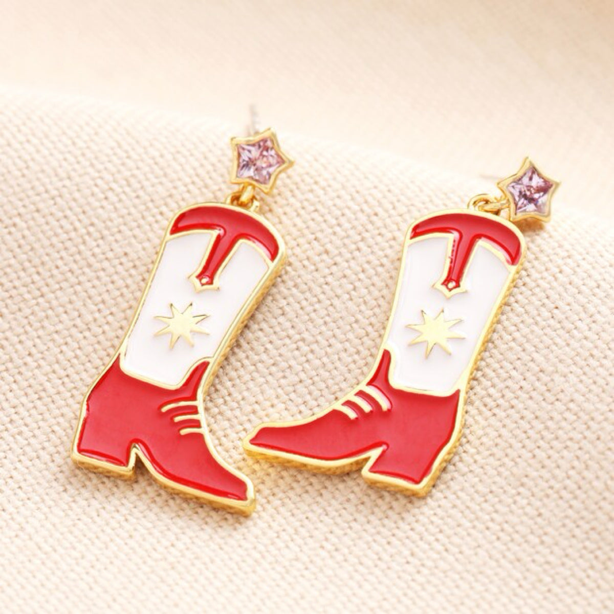 *NEW* Angel Cowboy Boots Earrings
