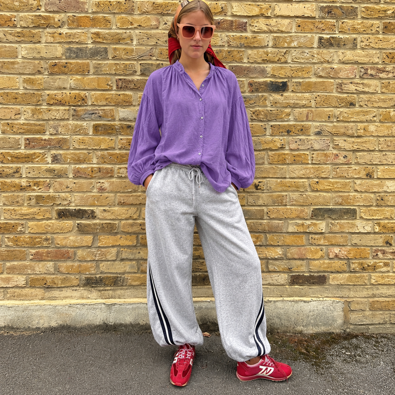 Lightweight Cotton Shirt Dark Lavender