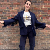 *NEW STYLE* Fringe Jacket Navy