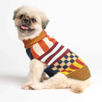 Pattern Patch Dog Jumper Toffee