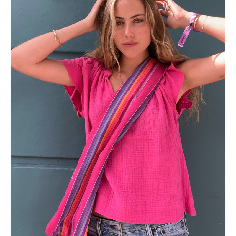 *NEW* Stripe Sling Bag Pink
