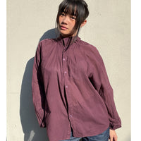 *NEW STYLE* Johanna Collared Shirt Aubergine