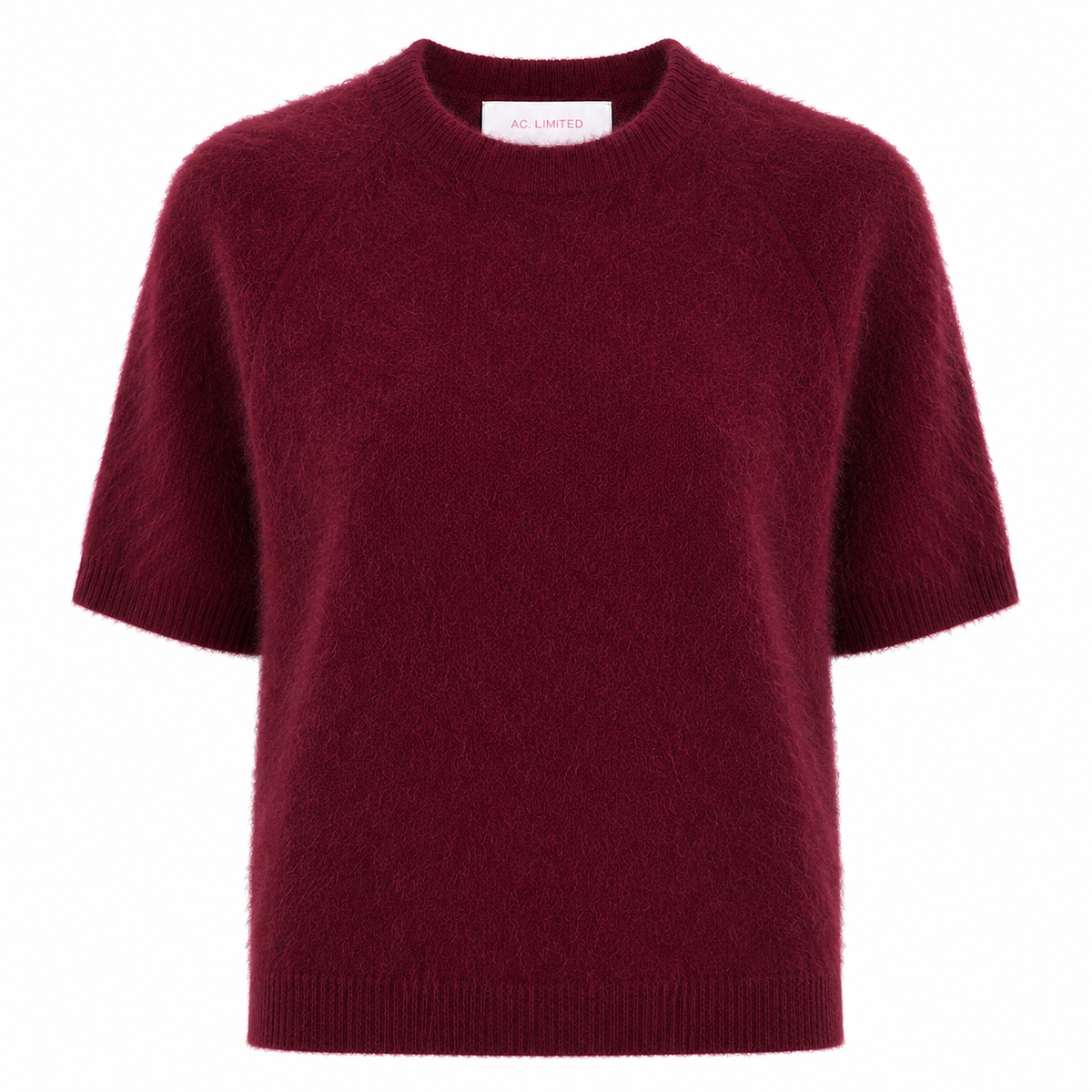 Jenna Brushed Cashmere Jumper Burgundy