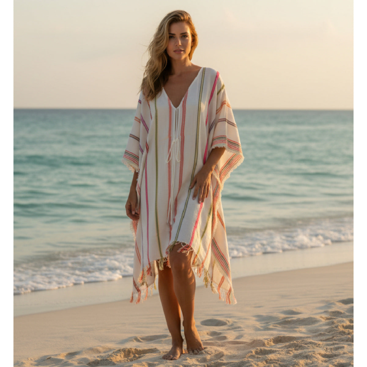 *NEW* Multi Pink Stripe Kaftan
