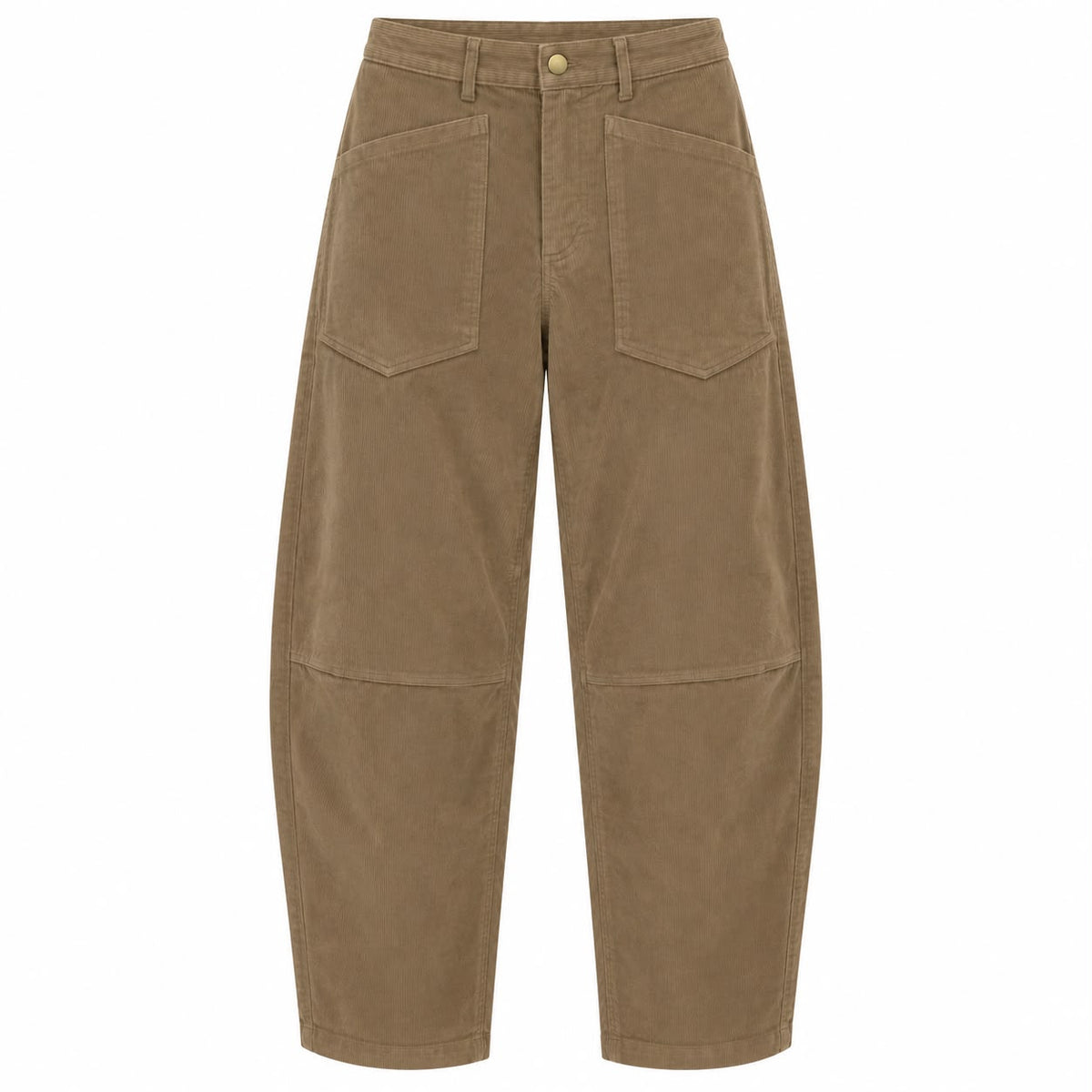 Cord Barrel Pant Beige