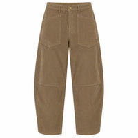 Cord Barrel Pant Beige