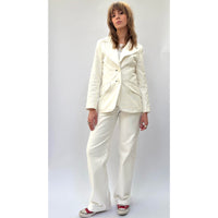 *SS26!* Topstitched Susan Jacket Off White
