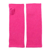 *NEW* Plain Cashmere Wrist Warmers Neon Pink