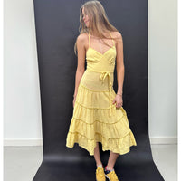 *RESTOCK* Cross-Back Dress Yellow