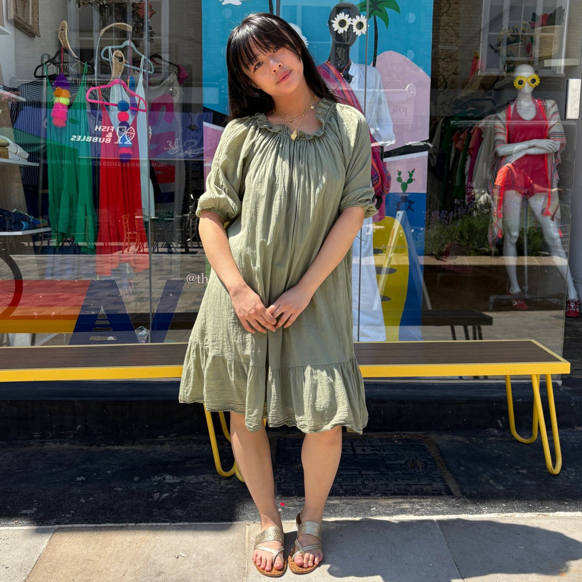 *NEW STYLE* Smocked Mini Olive