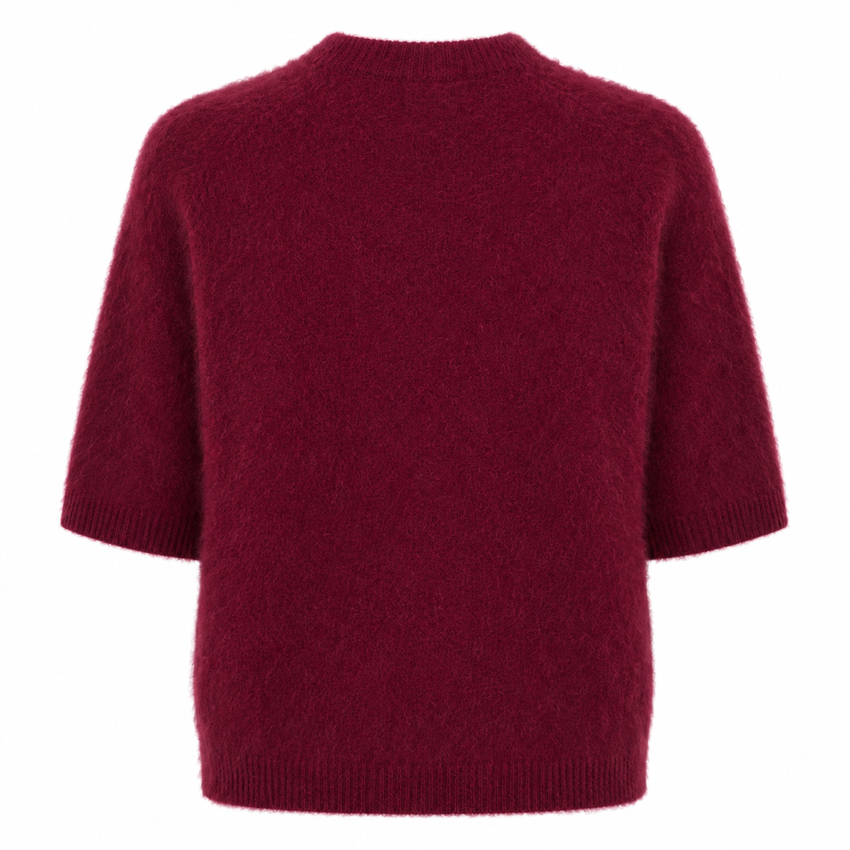 Jenna Brushed Cashmere Jumper Burgundy