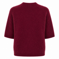 Jenna Brushed Cashmere Jumper Burgundy