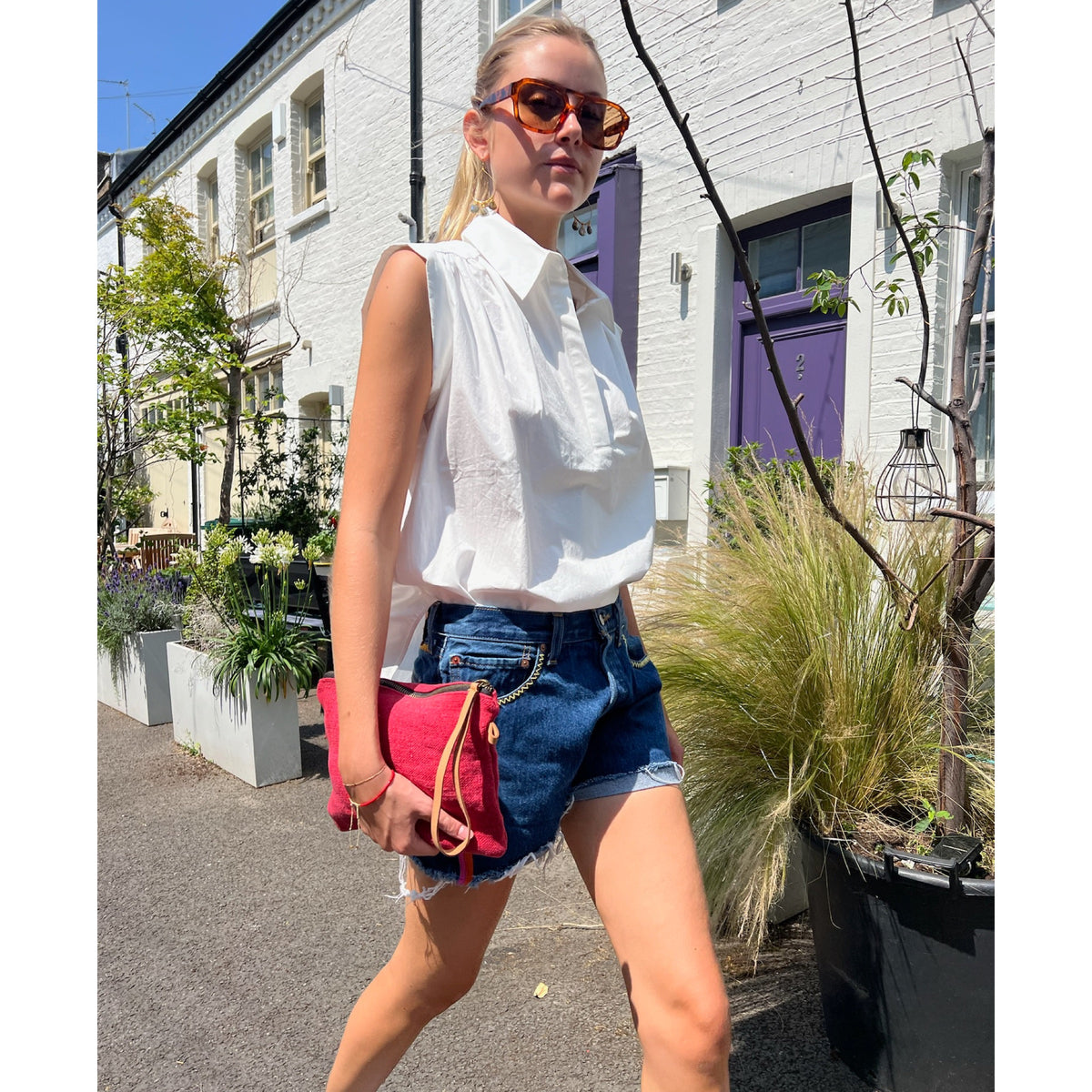 *NEW* A Shirt Thing Liv Cabo White Parachute