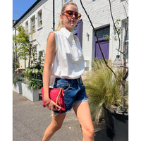 *NEW* A Shirt Thing Liv Cabo White Parachute