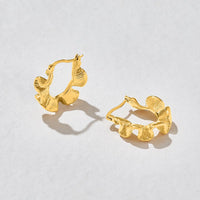 Dream Wave Gold Hoop Earrings