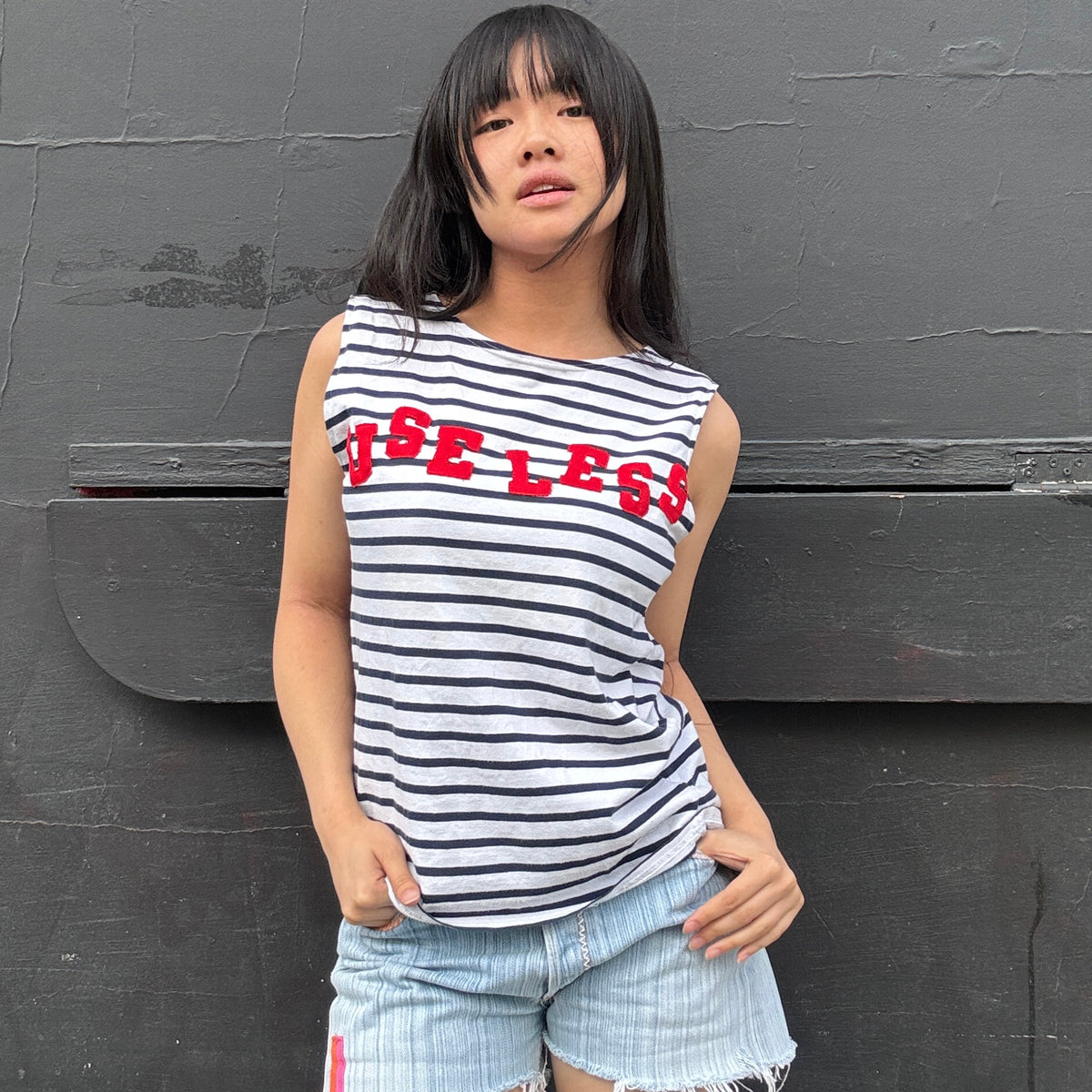 Stripe Appliqué Tank