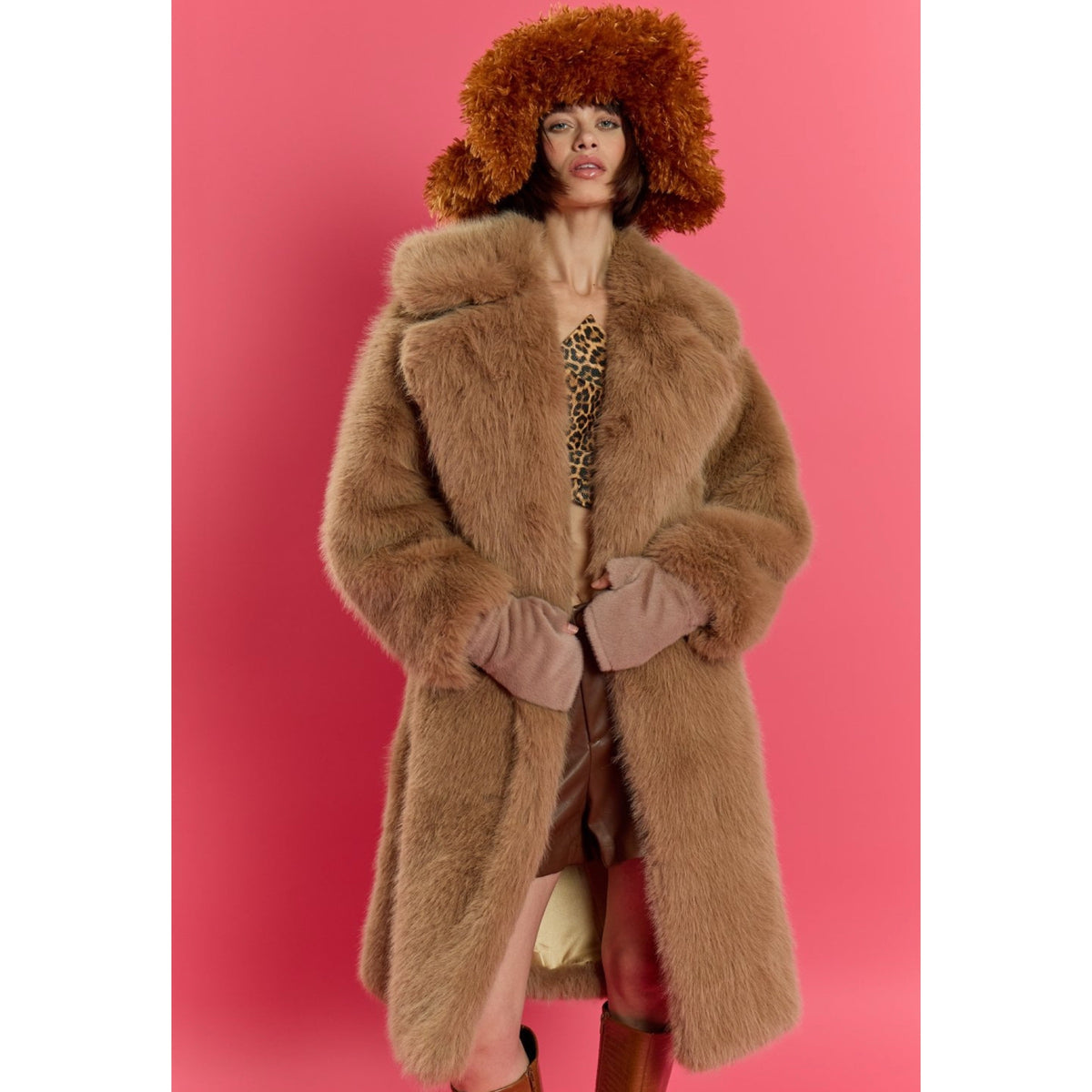 Faux Fur Oversized Coat