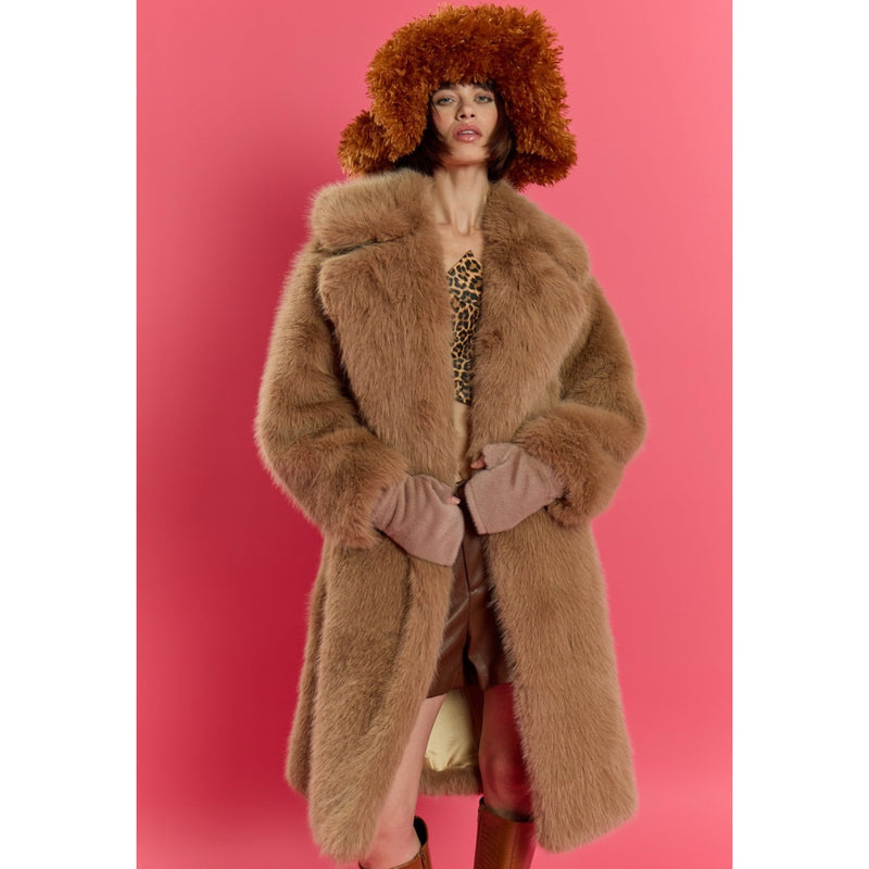 Faux Fur Oversized Coat