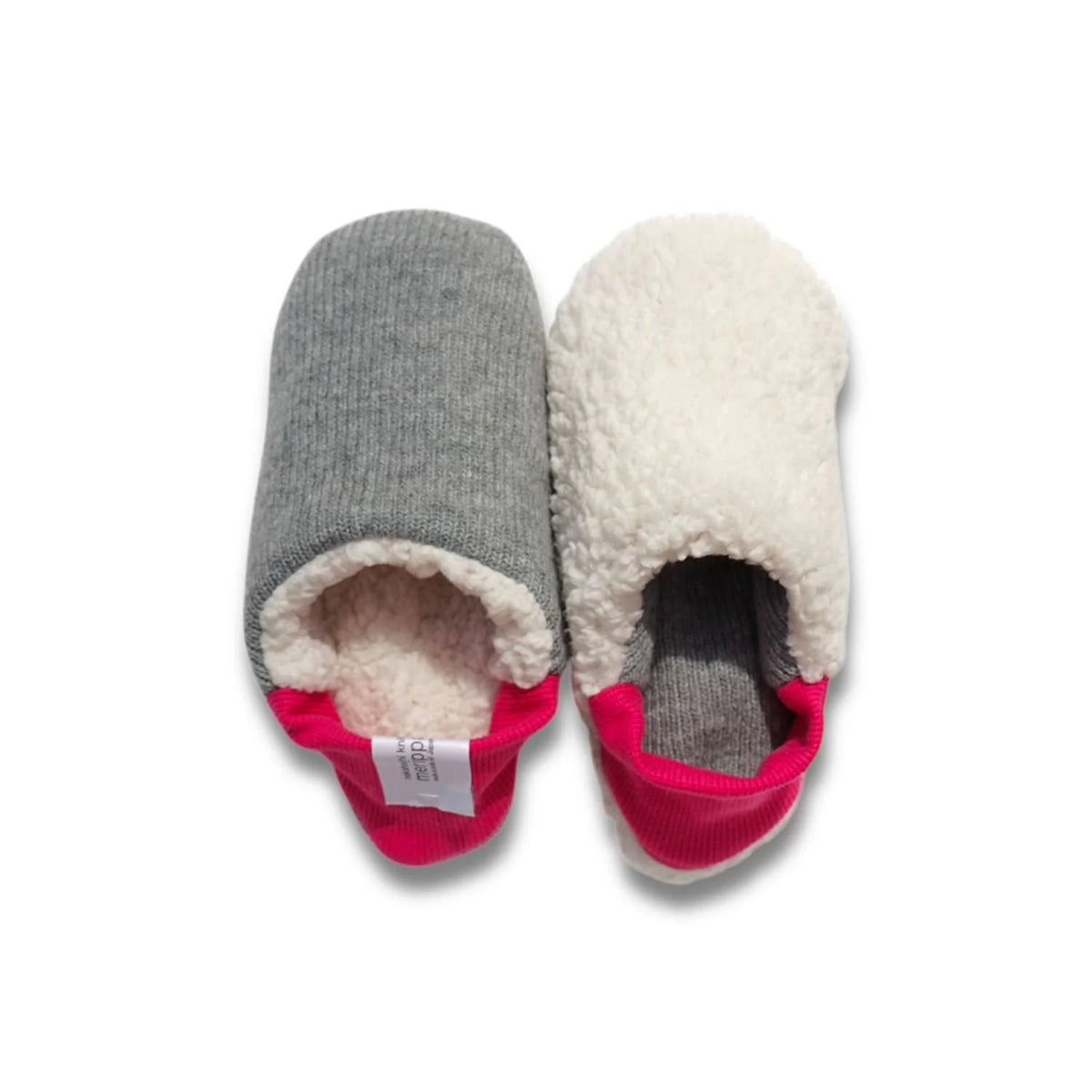 *NEW* Slippers Reversible Grey Knit x Wool