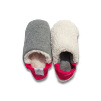 *NEW* Slippers Reversible Grey Knit x Wool