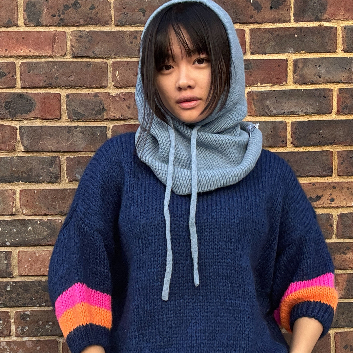 Cashmere Balaclava Light Blue