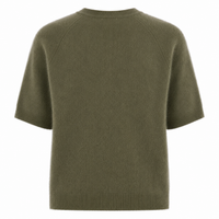 Jenna Brushed Cashmere Jumper Dark Moss