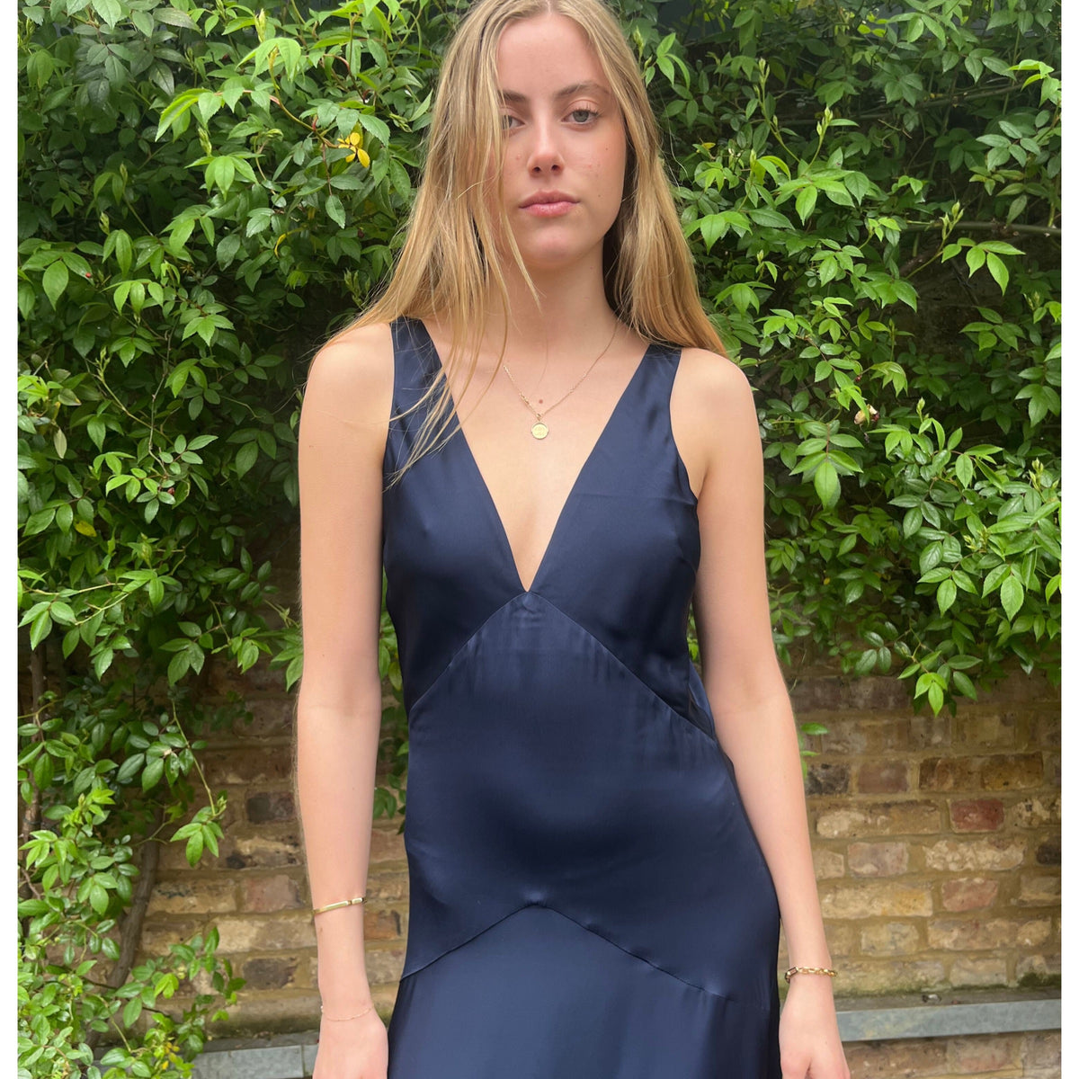 Silk95 Mar A Lago Evening Dress Navy