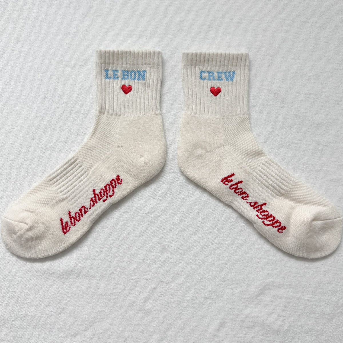 *NEW* Le Bon Shoppe Embroidered Crew Vanilla