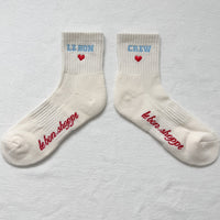 *NEW* Le Bon Shoppe Embroidered Crew Vanilla