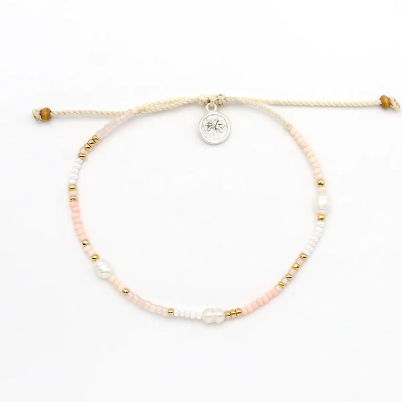 Cinta Beaded Surf Bracelet Pink
