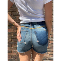 Useless Upcycled Denim Cut-Offs + Daisy Embroidery