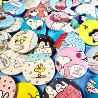 Upcycled Christmas Peanuts Badge
