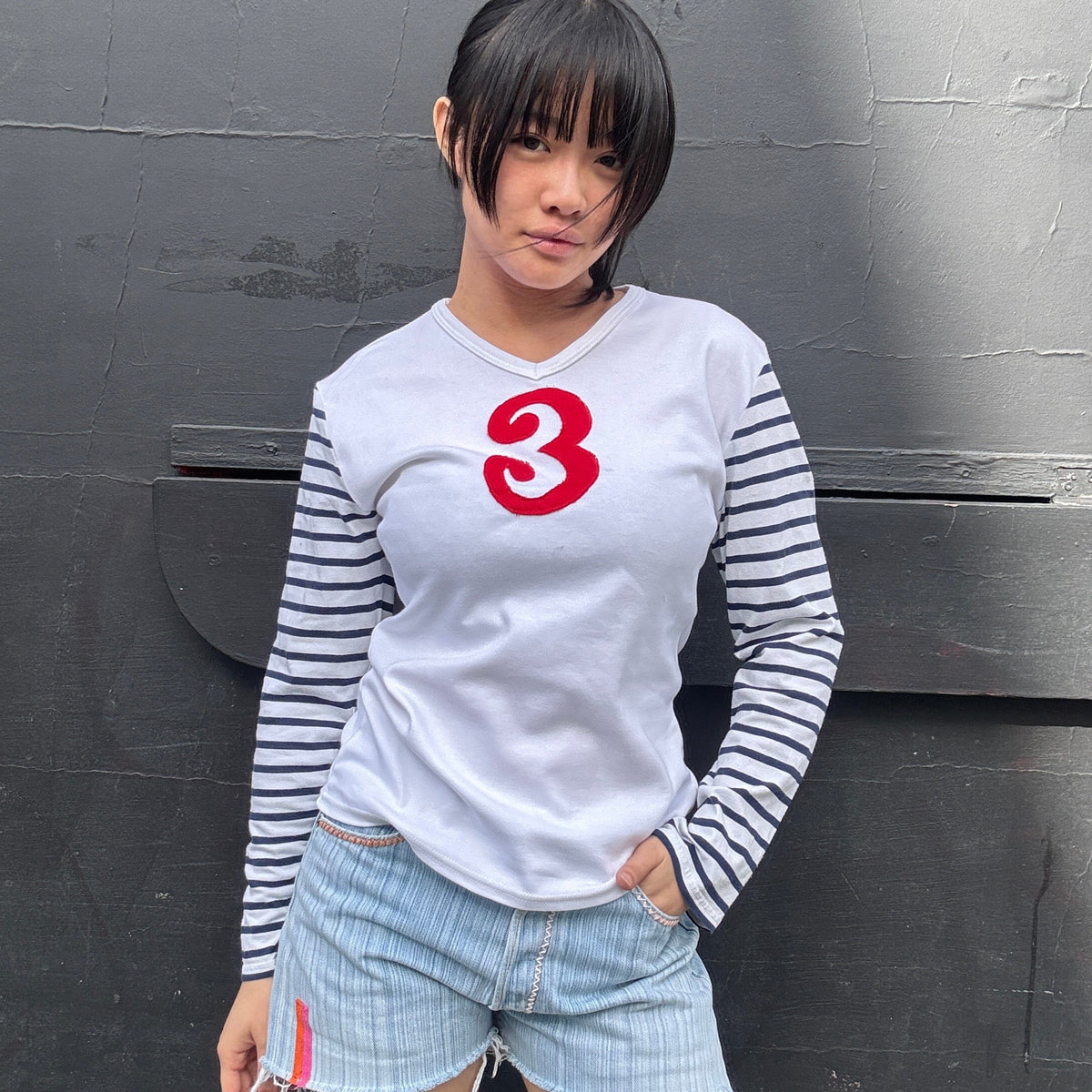 Letterman Stripe T