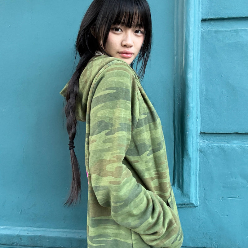 *NEW* Bolt Zip Hoodie Camo/Neon Pink