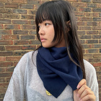 Cashmere Bandana Navy
