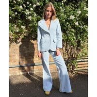 *RE-CUT* Low Rise Mid Denim Stripe
