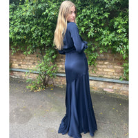 Silk95 Mar A Lago Evening Dress Navy