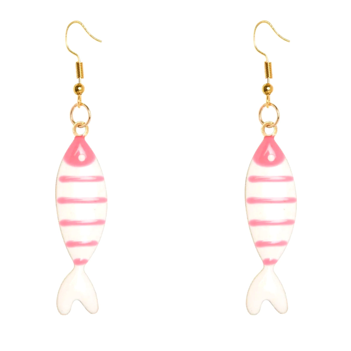 Pink Fish Earrings