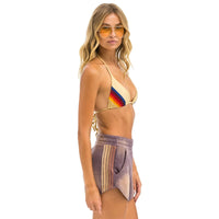 5 Stripe Club Short Faded Mocha