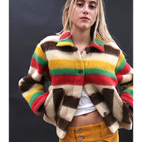 *NEW STYLE* Stripe Wool Workwear Jacket