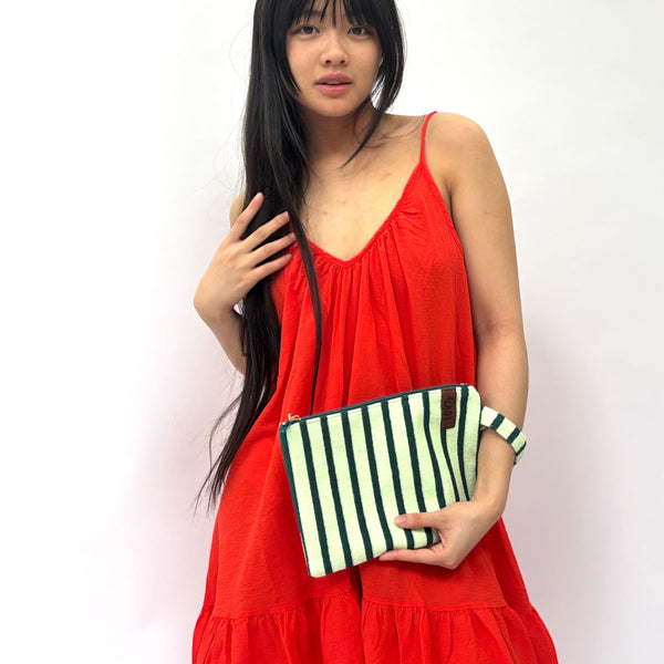 Billie Bag Terry Green Skinny Stripe