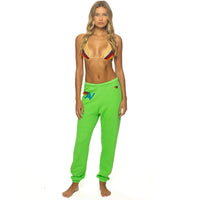 AV Logo Sweatpants Neon Lime