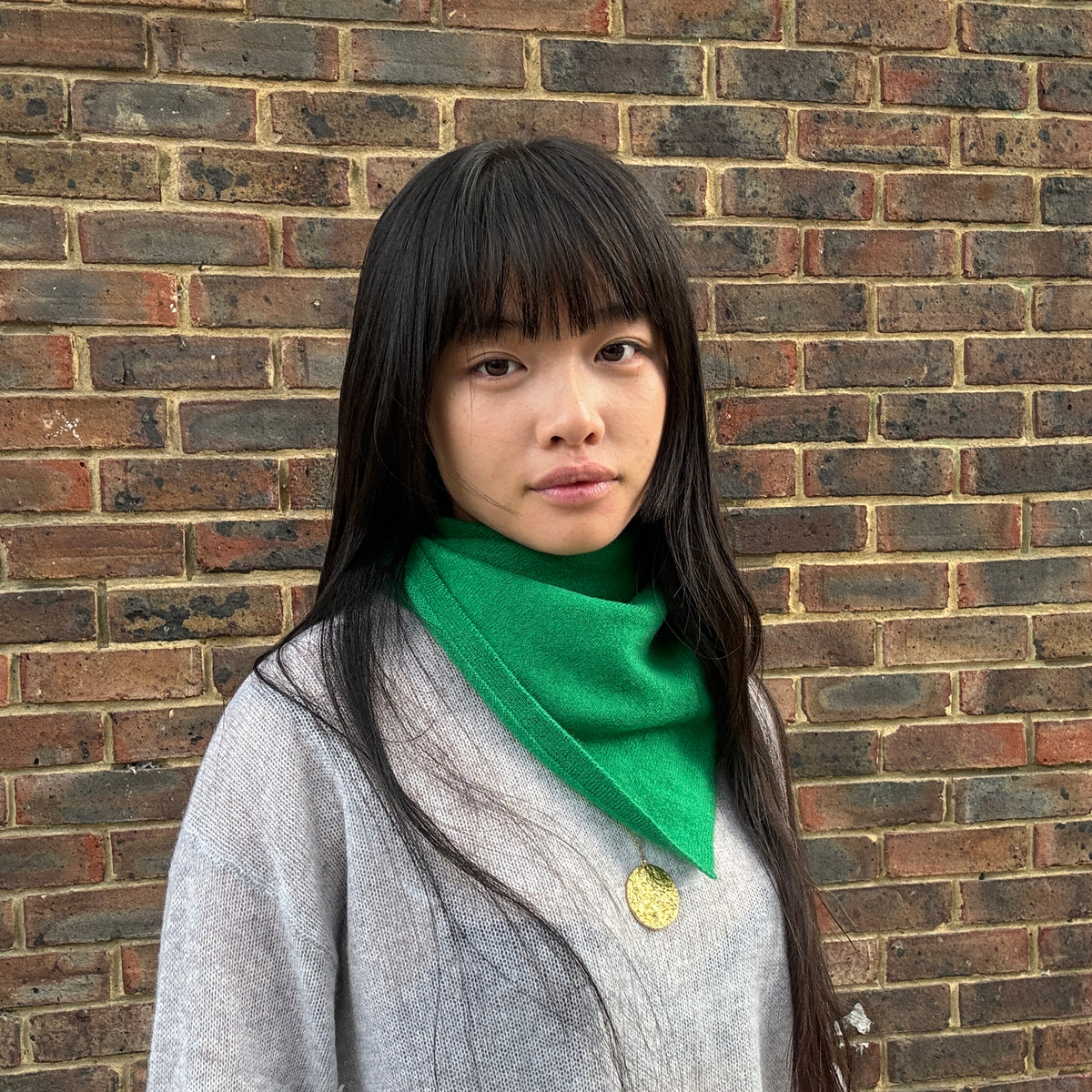 Cashmere Bandana Green