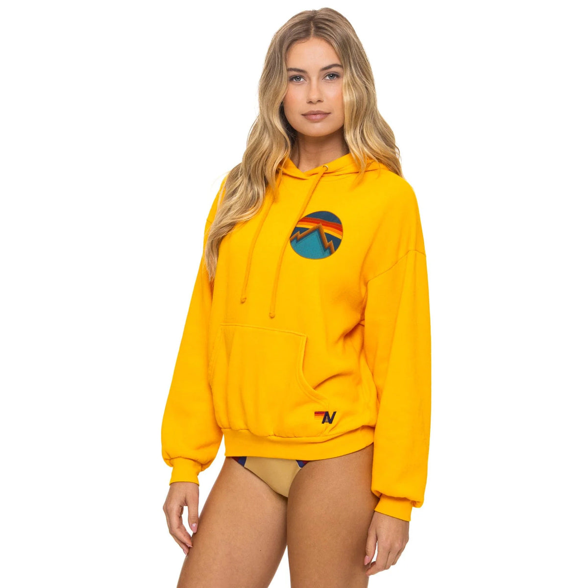 All Seasons Circle Pullover Hoodie Relaxed Gold