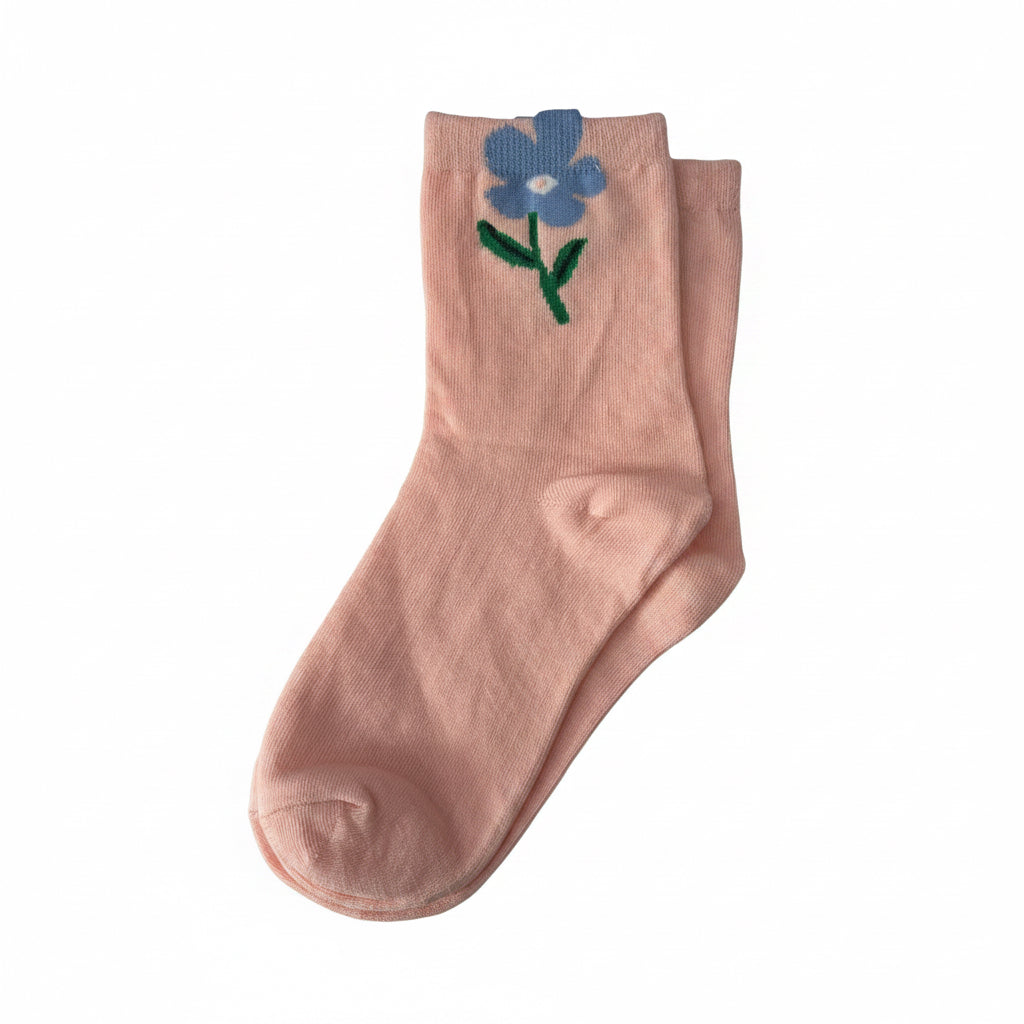 Flower Sock Pink